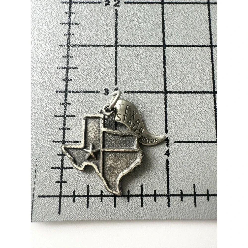 Vintage Sterling Silver Texas State Charm
